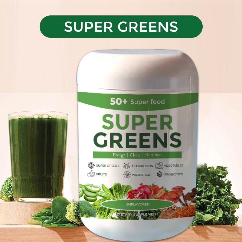 Superfood Powder Manufacturer - Private Label Gut Support Energy Immune Super Greens Natural Detox