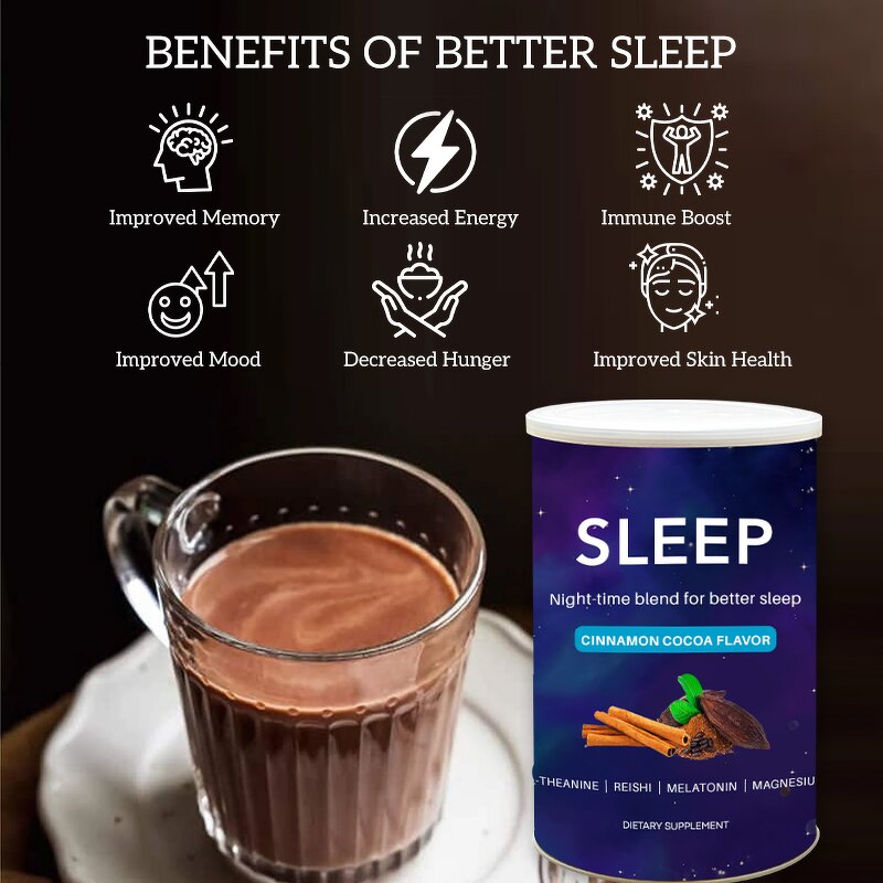 Hot Cocoa Drink Manufacturer - Custom Paper Tube Natural Sleep Aid Magnesium Calming Sleep Powder