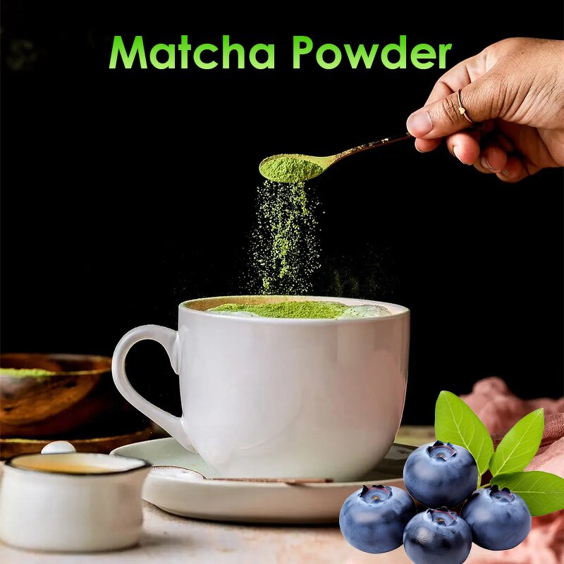 Matcha Powder Manufacturer - Private Label Ceremonial Grade Blueberry Matcha Powder