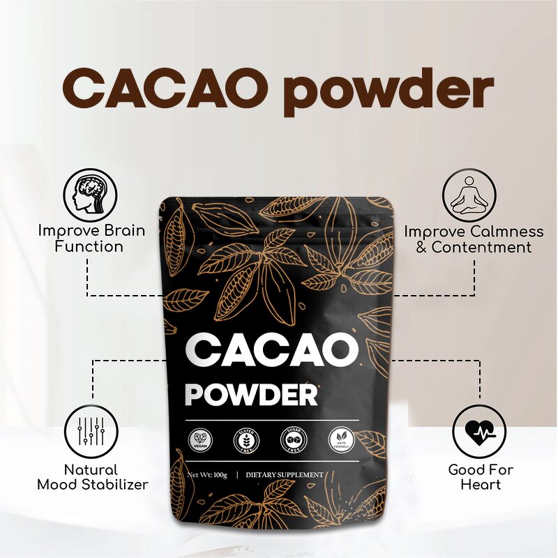 Cocoa Powder Manufacturer - OEM ODM Unsweetened Hot Cacao Baking Keto Vegan Superfoods Cocoa Latte