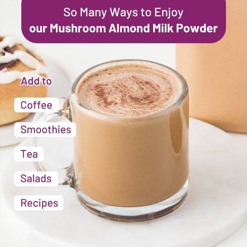 Almond Milk Powder Manufacturer - Mushroom Sweet Sugar Flavored Slimming Bag Packaging