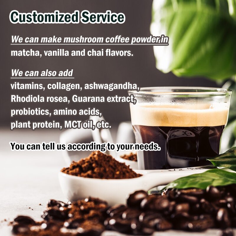 Mushroom Coffee Manufacturer - Private Label Organic Gut Health Immune Support Probiotic Mushroom Coffee