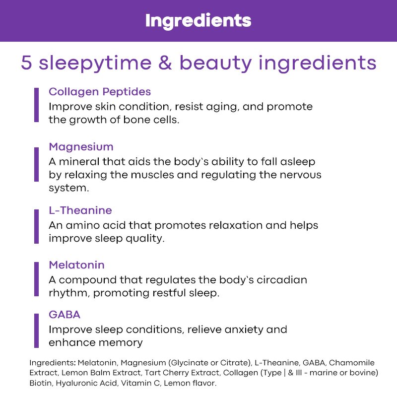 Sleep Beauty Powder Manufacturer - Private Label Melatonin Chamomile Sleep Skin Glow Calm Beauty