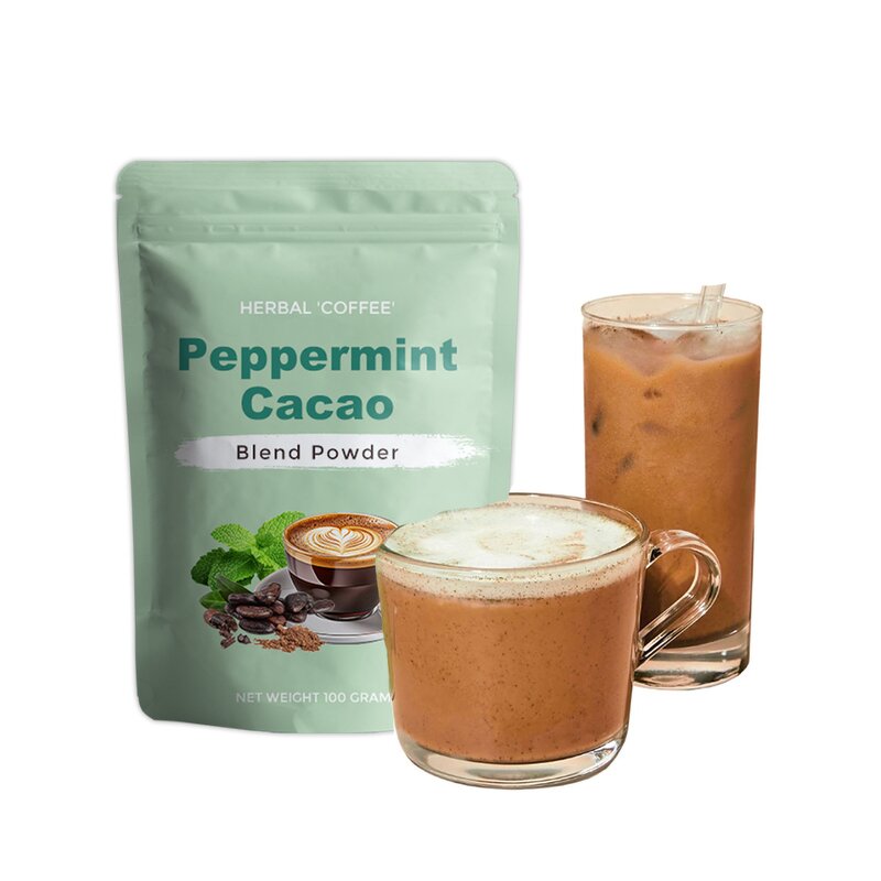 Cocoa Powder Manufacturer - Private Label Iced Latte Coffee Digestion Tea Maca Mixed Cacao Coconut