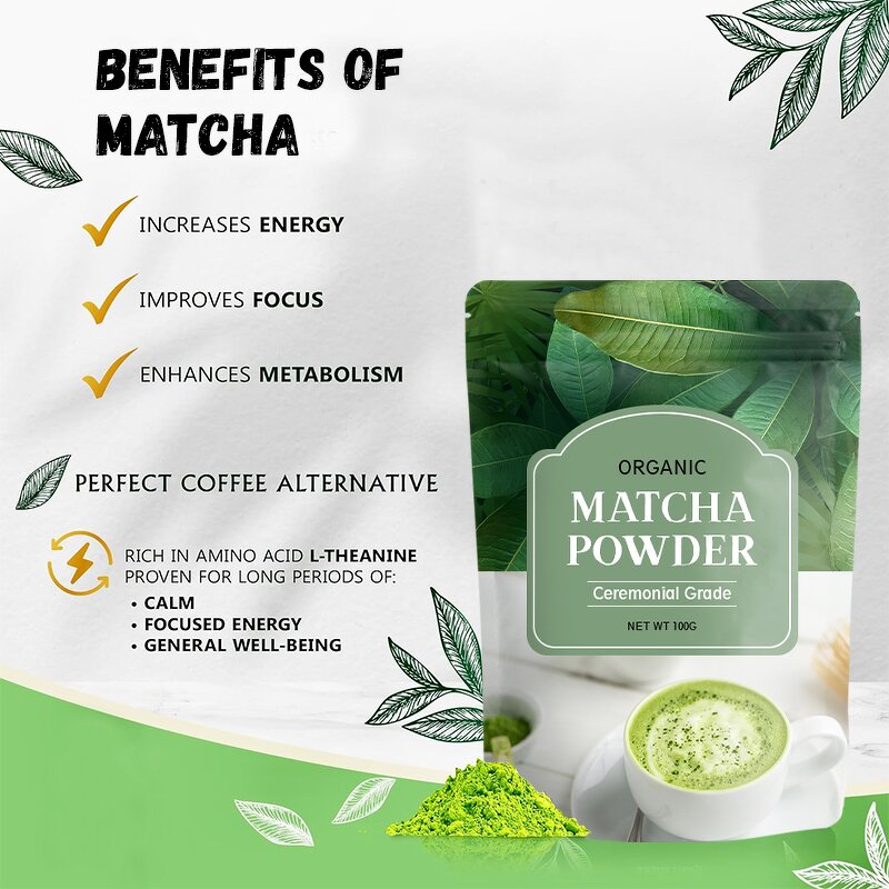Matcha Powder Manufacturer - Custom Ceremonial Grade Organic Matcha Green Tea Matcha Powder
