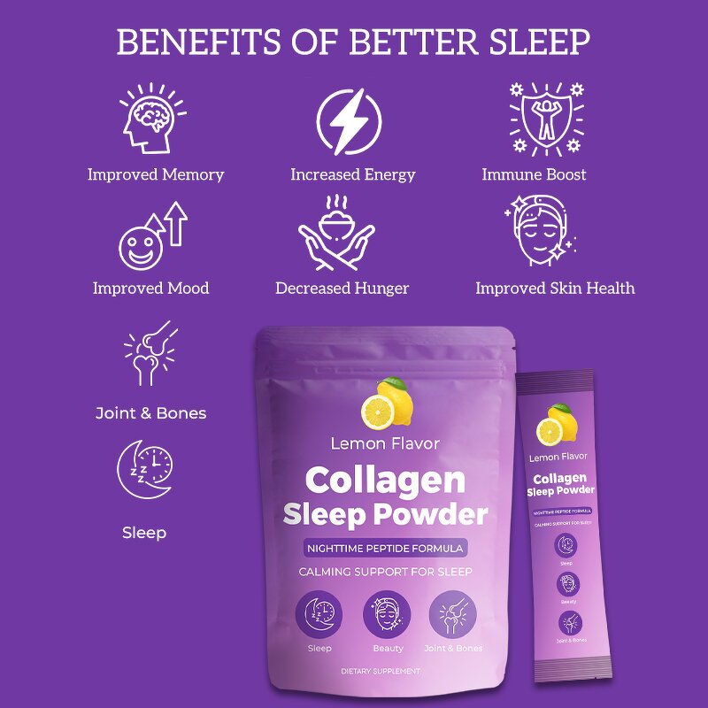Sleep Beauty Powder Manufacturer - OEM Sugar Free Sleep Support Melatonin Magnesium L-Theanine GABA