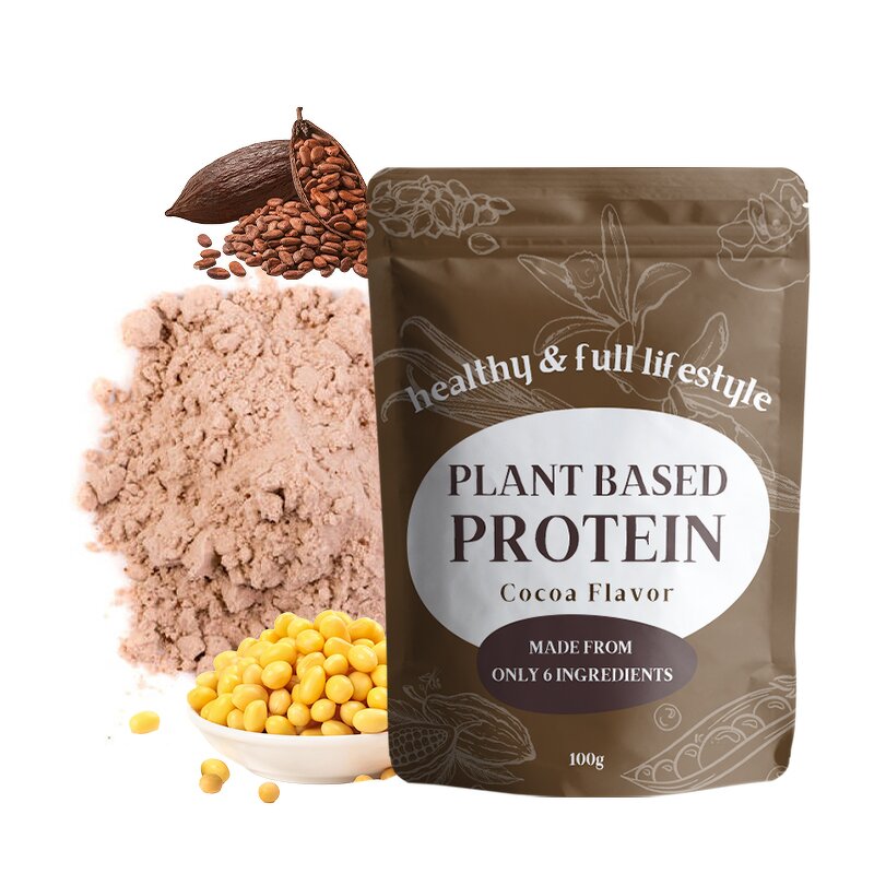 Plant Based Protein Powder Manufacturer - OEM Healthy Plant Based Cocoa Flavor Mushroom Vanilla