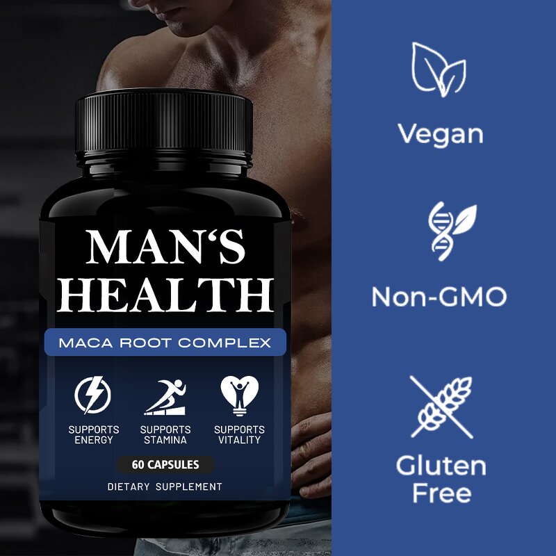 Men Wellness Supplement Manufacturer - Private Label Siberian Ginseng Ashwagandha Black Maca Root