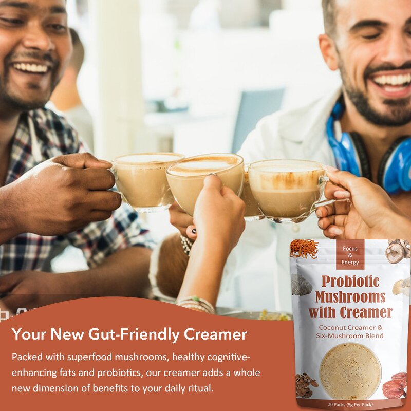 Latte Powder Manufacturer - Private Label Support Digestion Coffee Alternative Probiotic Mushrooms Creamer
