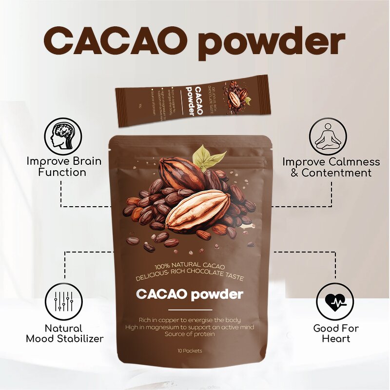 Cocoa Powder Manufacturer - Private Label 100% Natural Rich Magnesium Chocolate Tasted Drink