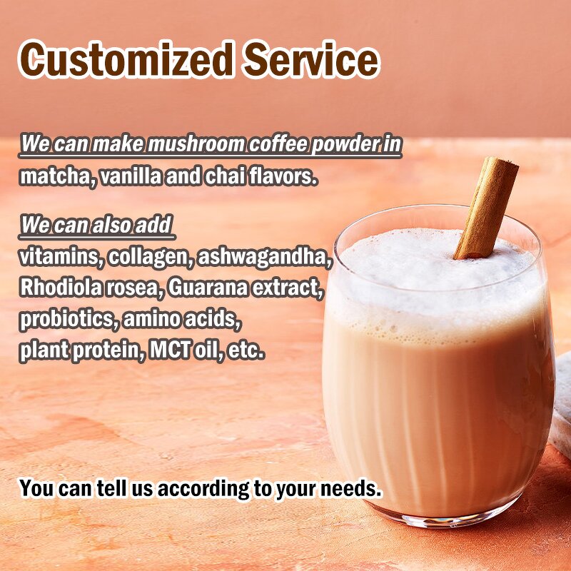 Latte Powder Manufacturer - Private Label Support Digestion Coffee Alternative Probiotic Mushrooms Creamer