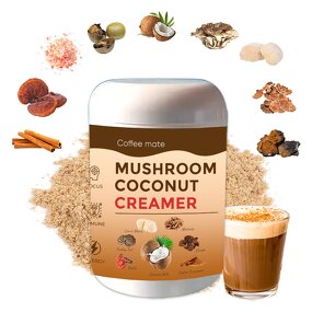 Mushroom Creamer Manufacturer - Private Label Superfood 5 Mushrooms Blend Coconut Cream Coffee Partner