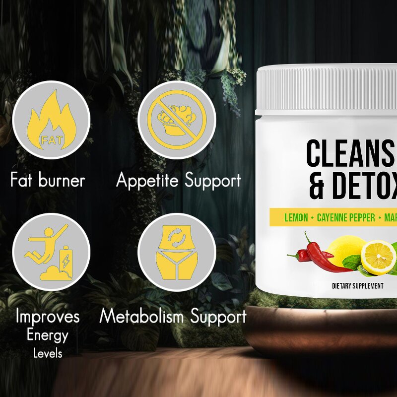 Detox Powder Manufacturer - Private Label Lemonade Detox Plant Based Lemon Maple Syrup Cayenne Diet