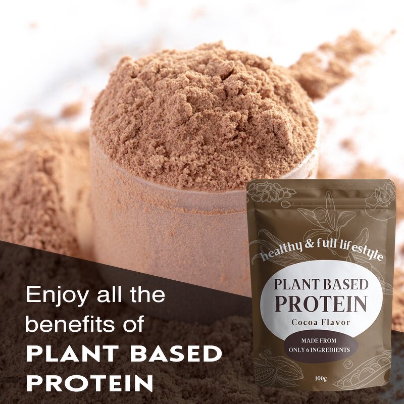 Plant Based Protein Powder Manufacturer - OEM Healthy Plant Based Cocoa Flavor Mushroom Vanilla
