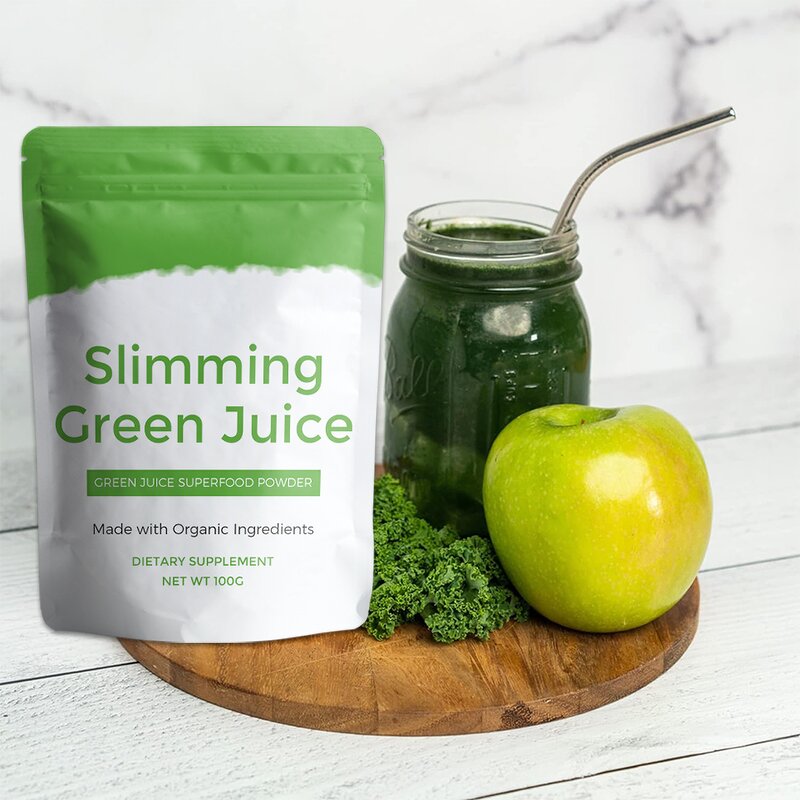 Health Drink Manufacturer - Private Brand Balanced Body Green Juice Superfood Green Apple Natural