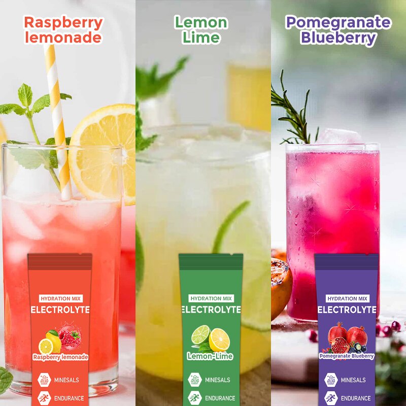 Electrolyte Powder Manufacturer - Raspberry Lemon Daily Energy Keto Hydration Potassium Electrolytes