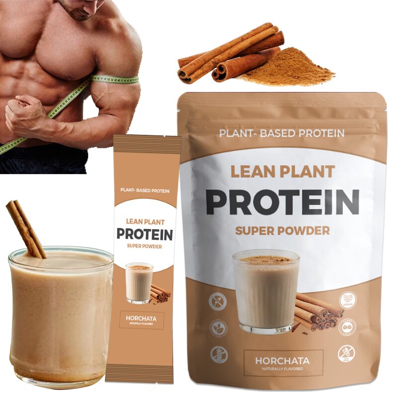 Plant Based Protein Manufacturer - OEM Customized Packaging Vegan Pea Superfood Cinnamon Rice Horchata