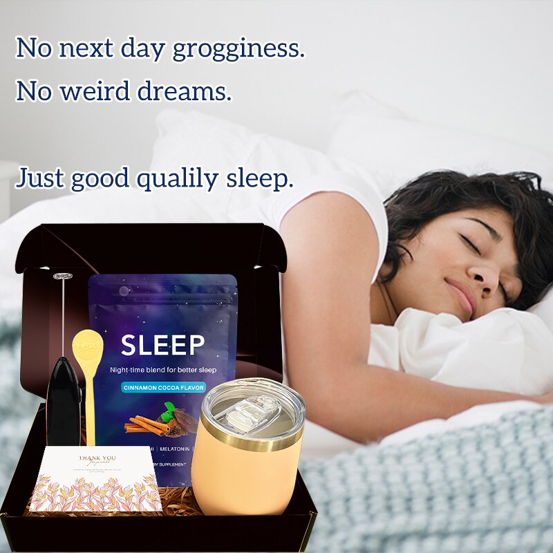 Sleep Supplement Manufacturer - OEM Natural Sleep Aid Magnesium Apigenin Nighttime Chocolate Flavored