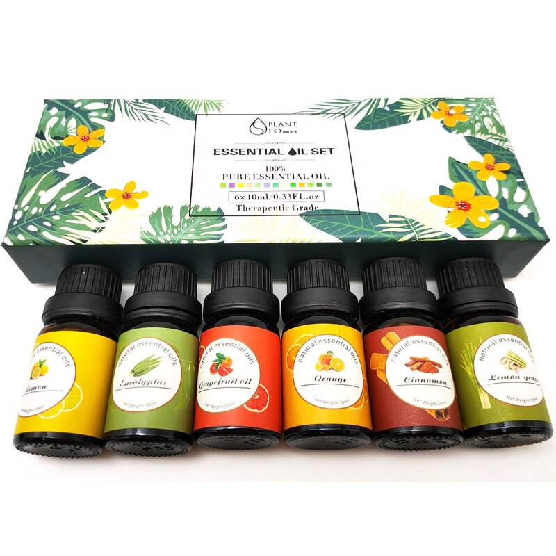 Floral Essential Oil Set - Premium Pure Natural for Home Diffuser Lavender Rose Jasmine