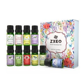 Essential Oil Gift Set - Top 12 for Diffuser Humidifier Massage Skin Hair Care