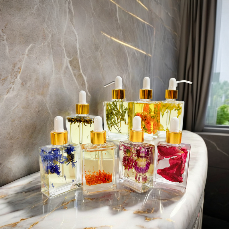 Massage Oil - Dried Flower Jasmine Peppermint for Face Body Massage