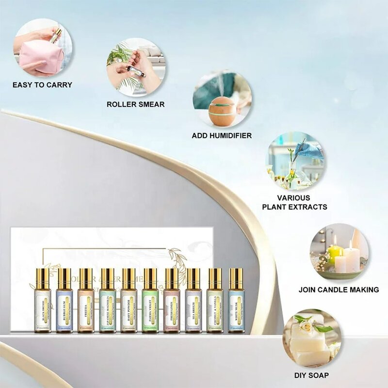 Frankincense & Myrrh Roll-On - Soothing Body Pain Deep Earthy Scent 10ml