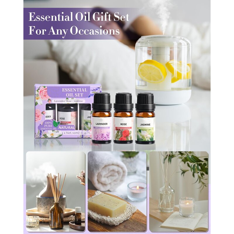 Essential Oil Set - Private Label 100% Pure Aroma 6 Pack High Quality Natural