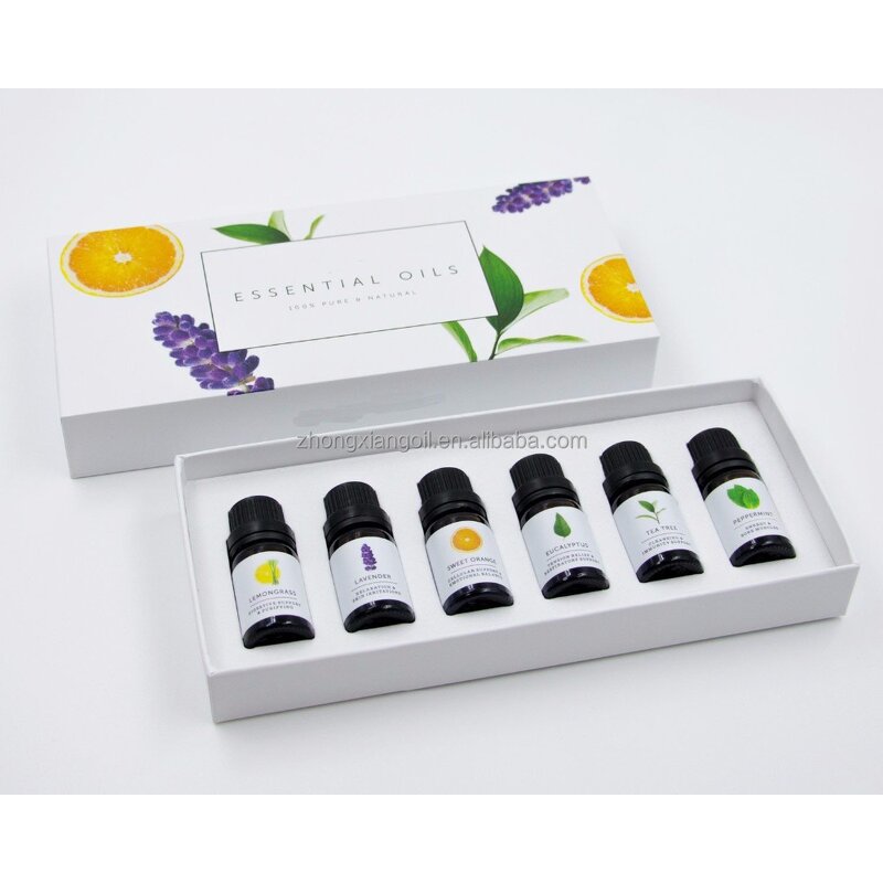 Essential Oil Set - 6 Pack 10ml Therapeutic Grade Gift Set