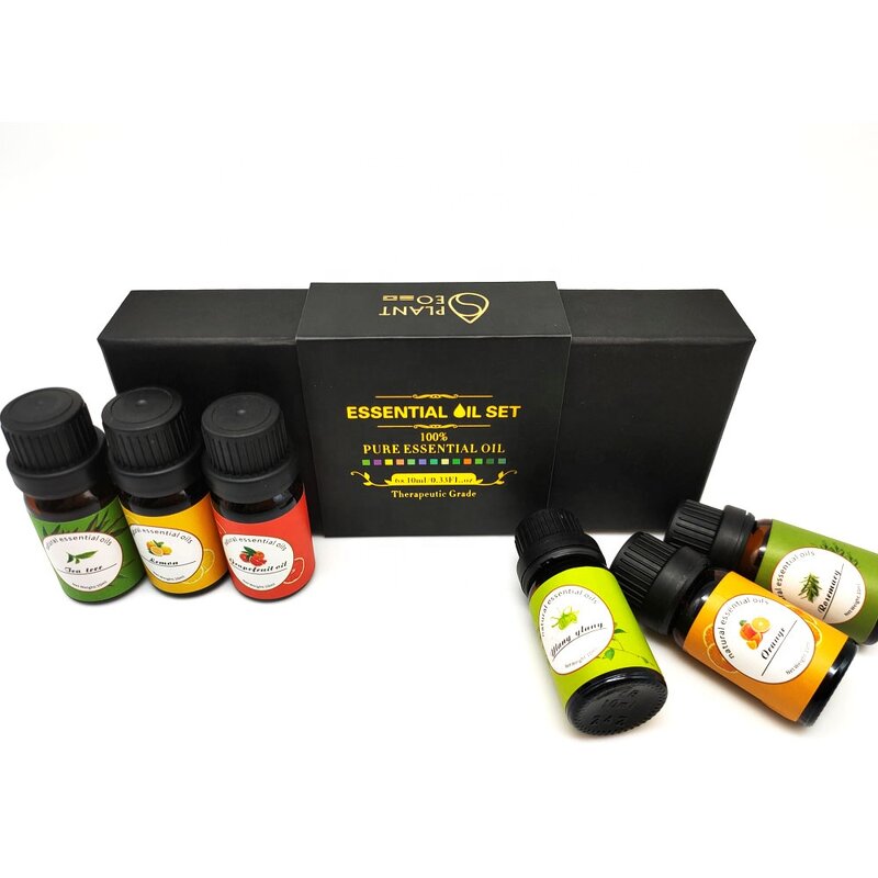 Floral Essential Oil Set - Premium Pure Natural for Home Diffuser Lavender Rose Jasmine