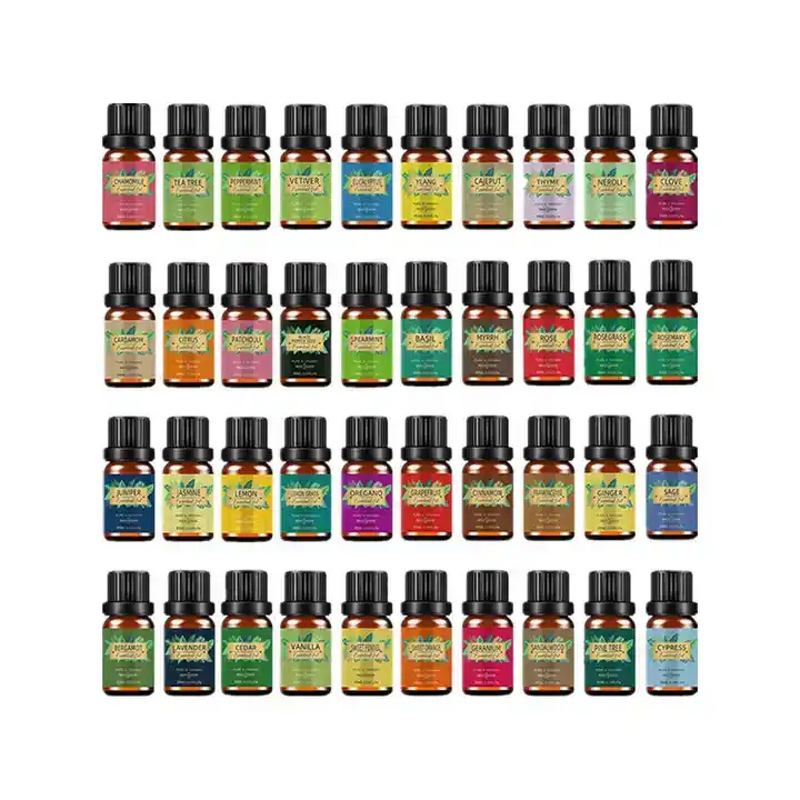Kanho Top 20 Aromatherapy Diffuser Set 100% Pure Natural Ylang Ylang & Tea Tree Essential Oil 20/10ml Vial Collection