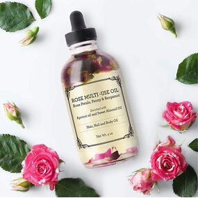 Rose Petal Oil - Private Label 100% Pure NATURAL for Skin Body Hair