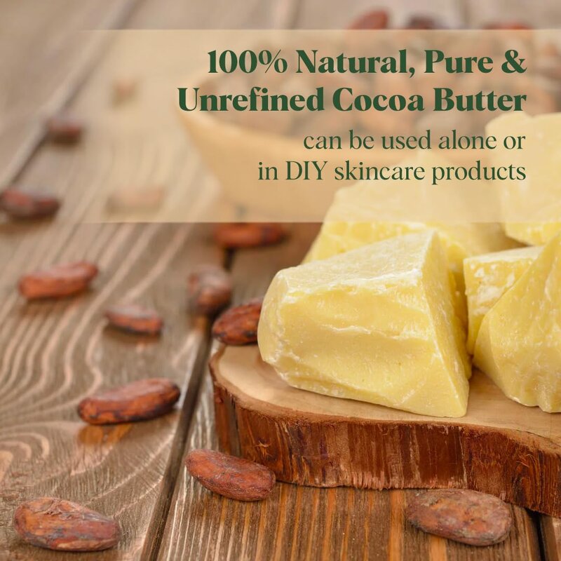 Cocoa Butter - Raw Unrefined for Lotion Cream Lip Balm Body Butter Moisturizer