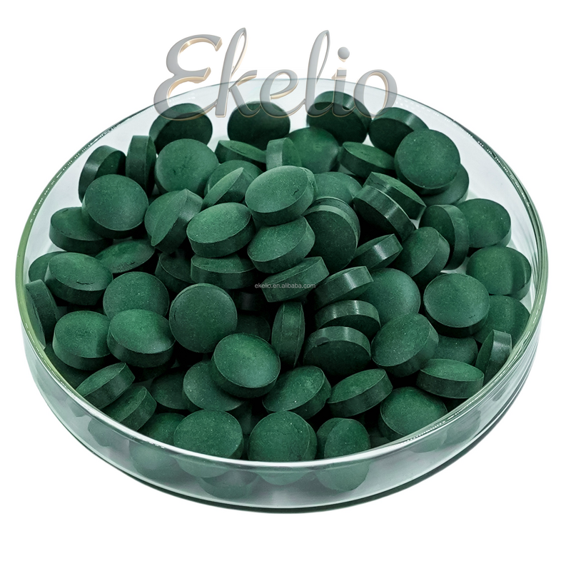 Spirulina Tablets Manufacturer - Green Natural Mixed 250mg/500mg in Bulk