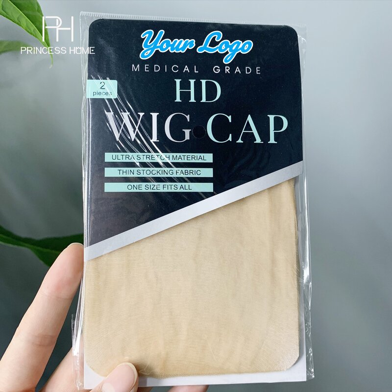 Wig Cap Manufacturer - Custom Logo One Size Fits All Strong Elastic Invisible HD 2pcs/bag