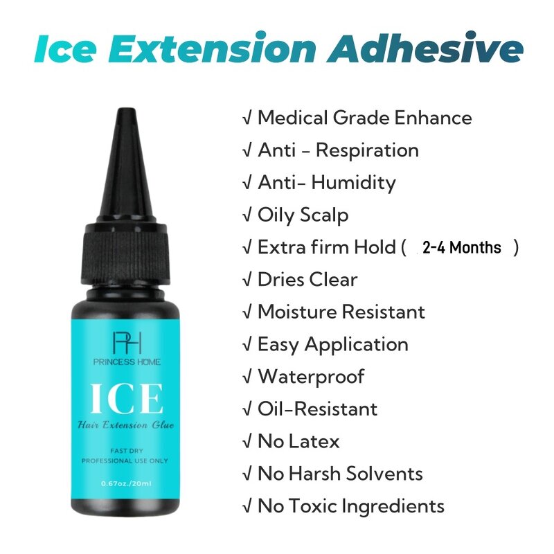 Hair Extension Glue Kit Manufacturer - Professional ICE Cold Bond 3 Bottle/set Fast Hair-Extension