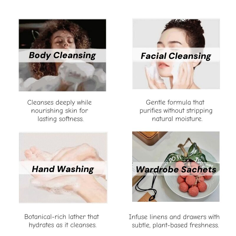 Lychee Soap Manufacturer - Customized Whitening Skin Lightening Handcrafted 14pcs Face Body Bathing