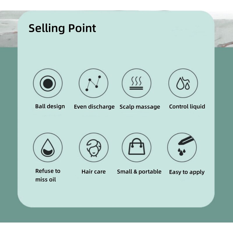 Scalp Oil Applicator Manufacturer - Mini Massage Comb Anti-hair Loss Liquid Guide Hair Growth Care