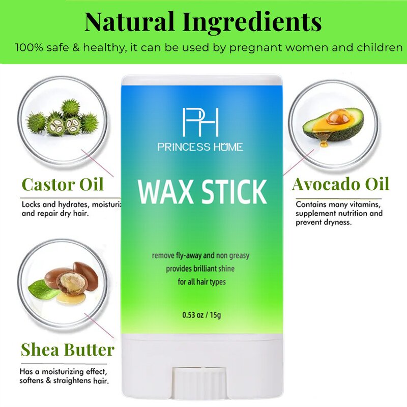 Wax Stick Manufacturer - 15g Private Label Organic Broken Hair Edge Control Travel Size Mini