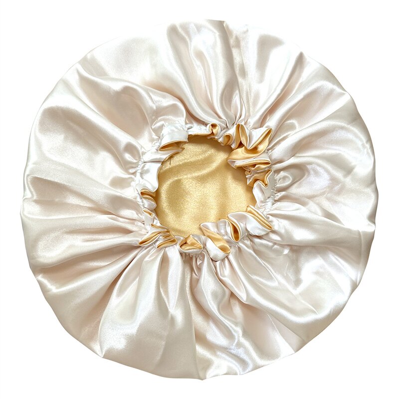 Hair Bonnet Manufacturer - Your Logo Double Layer Custom Designer Women Hair Wraps Sleep Satin