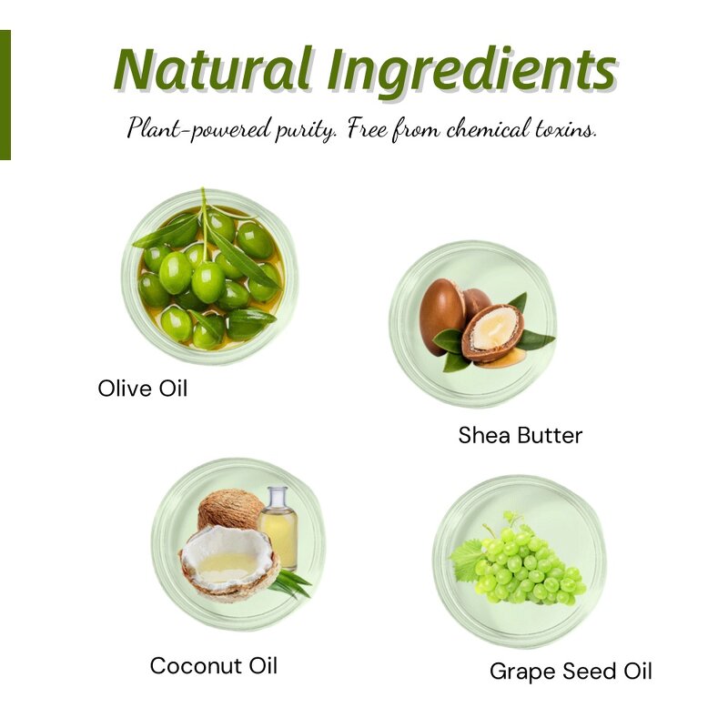 Grape Soap Manufacturer - Private Label 20pcs/40pcs Cold-pressed Natural Scent Face Body Bath