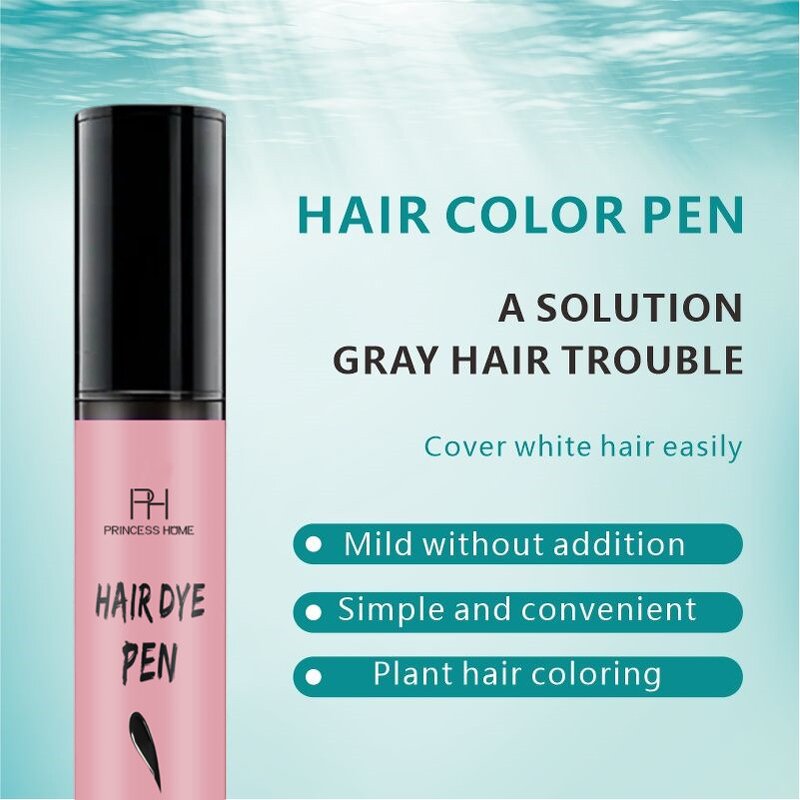 Hair Dye Pen Manufacturer - 20ML Private Label Lasting Hold Natural Herbal Vegan Cover Gray Hair
