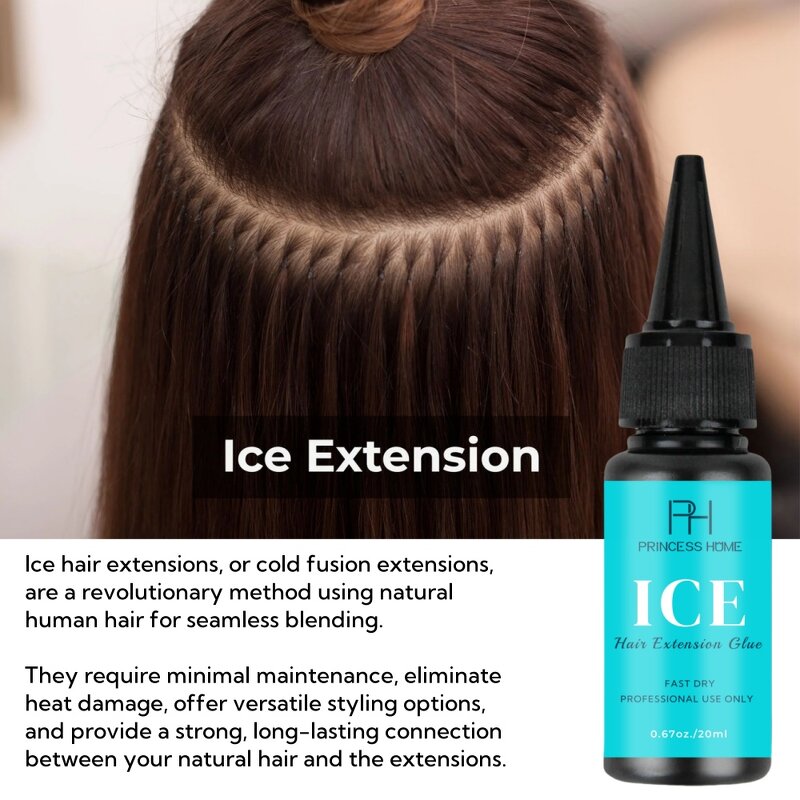 Hair Extension Glue Gel Manufacturer - High Quality Custom Logo Human Hair Extension Ice Cold Bond