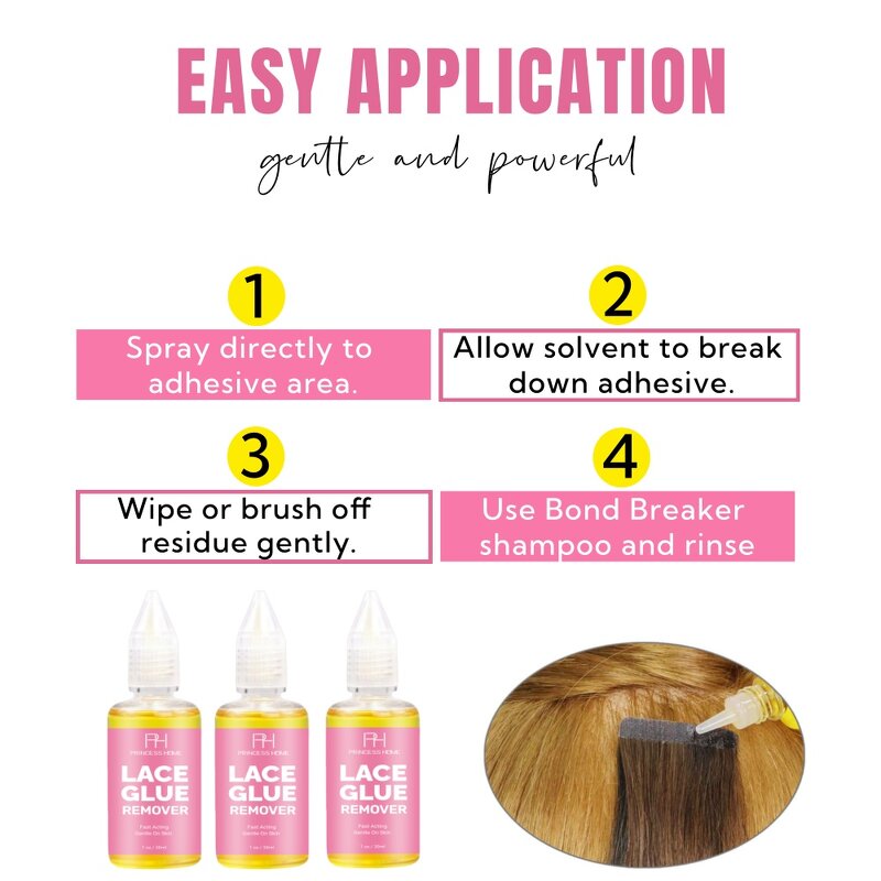 Lace Remover Manufacturer - Wholesale Private Label 30ml Non Sensitive Easy Remove Adhesive