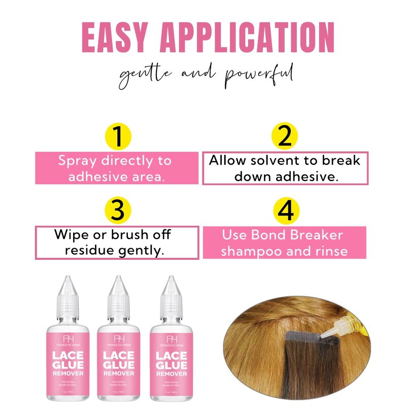 Lace Glue Remover Manufacturer - Private Label Fast Dry Not Irritating Mild 30ml Clear Melt