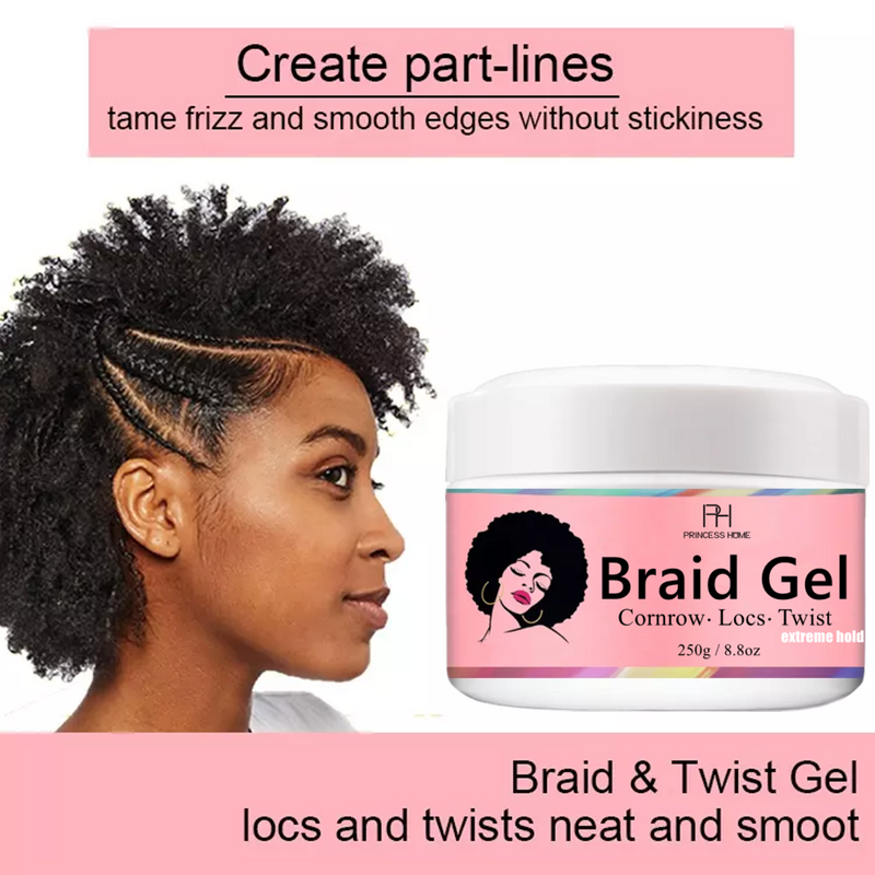 Braiding Gel Manufacturer - Extra Hold Waterproof Private Label Strong Hold Natural Hair Customized Braids