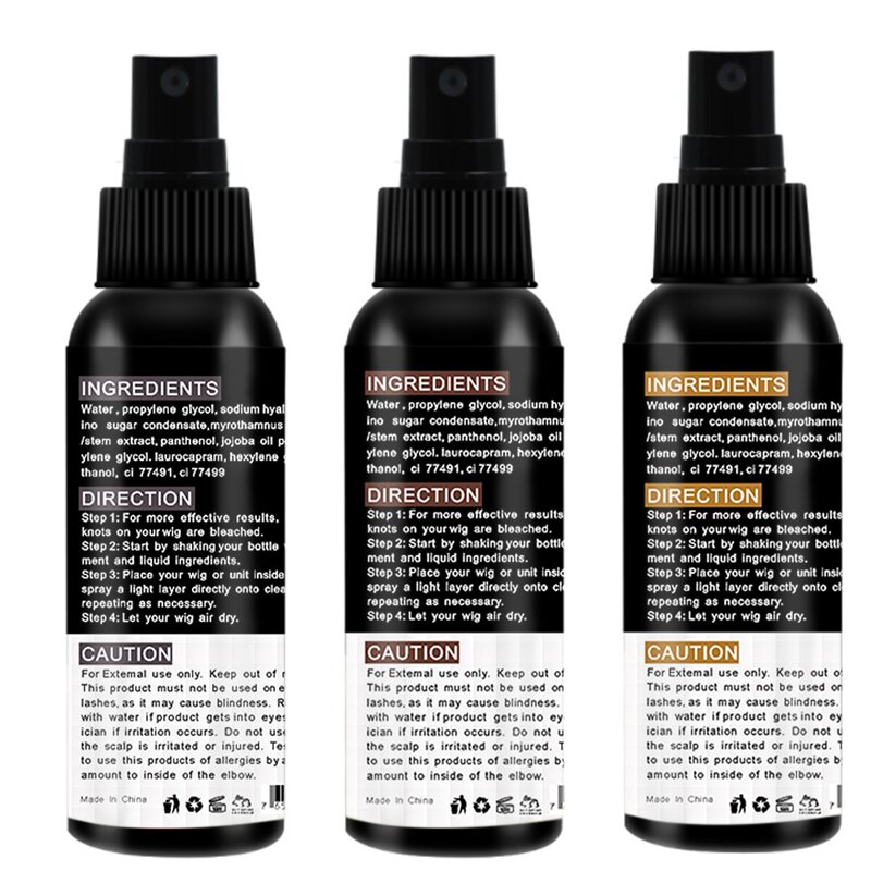 Lace Tint Spray Manufacturer - Private Label 100ML Wig Knot Healer Melting Lace Scalp Skin Tone