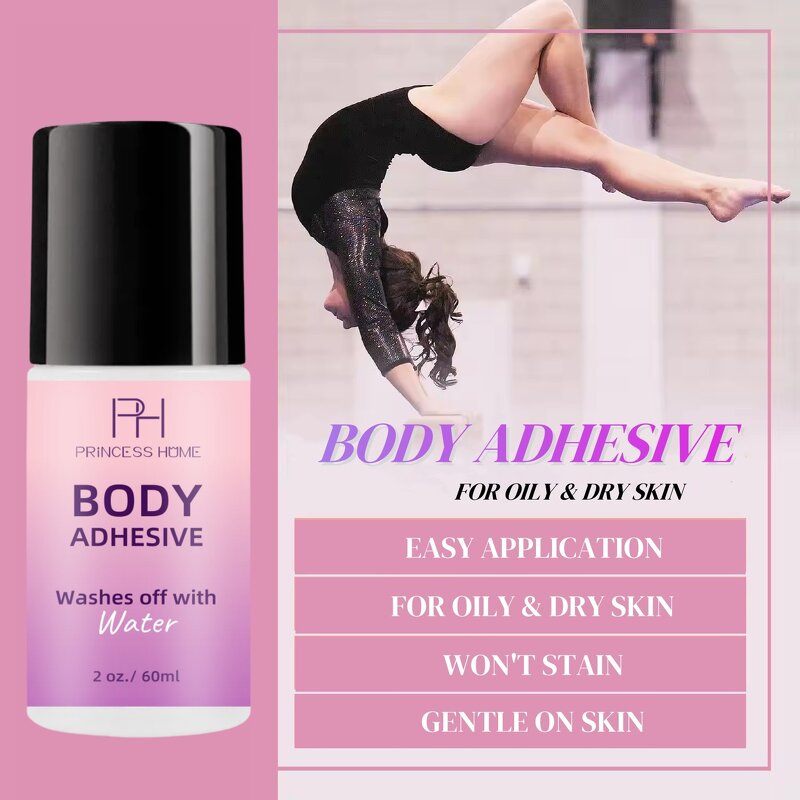 Body Adhesive Glue Manufacturer - Multipurpose Waterproof Skin Safe Long-Lasting Roll on 2oz Convenient Packaging