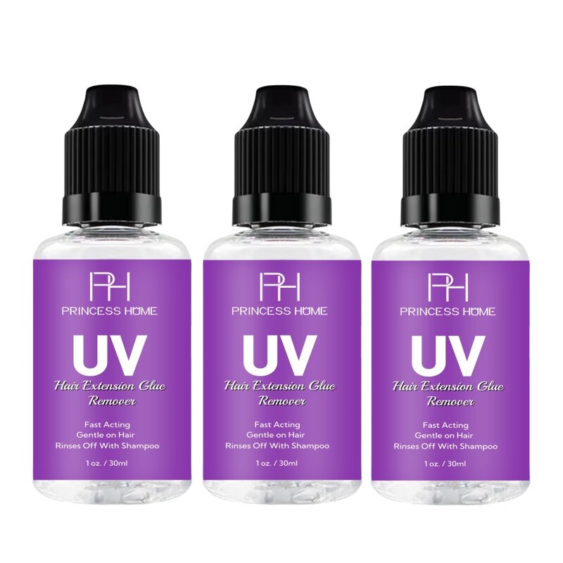 UV Hair Glue Remover Manufacturer - PH Princess Home 20ml Customized Logo Clear