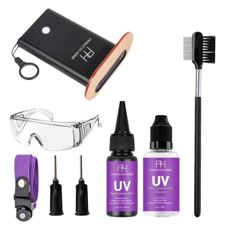 UV Hair Extension Kit Manufacturer - OEM UV Light System UV LED Machine Glue Brush Remover