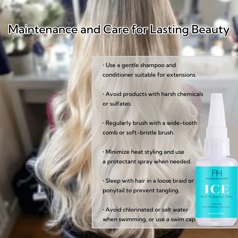 Hair Extension Glue Kit Manufacturer - Private Label Waterproof Oil-Resistant Ice Extra Firm Hold